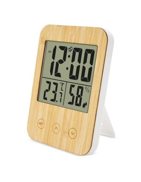 TERMOMETRO HIGROMETRO DE BAMBU "BIRMANIA"