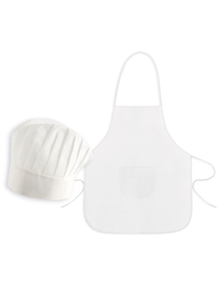 SET DELANTAL Y GORRO INFANT NWBLANCO