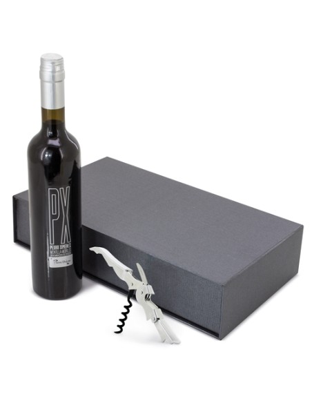 ESTUCHE VINO PX CON ABRIDOR SACACORCHOS