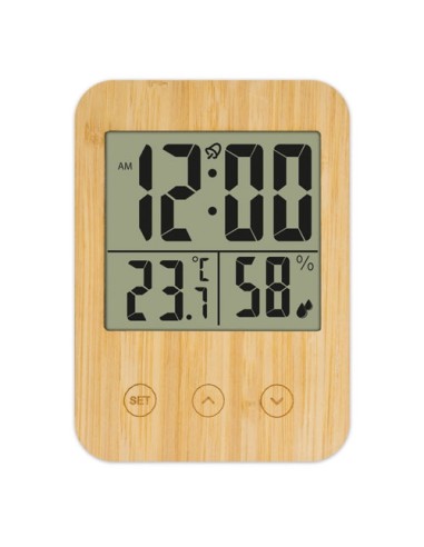 TERMOMETRO HIGROMETRO DE BAMBU "BIRMANIA"
