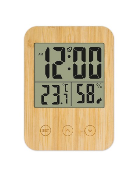 TERMOMETRO HIGROMETRO DE BAMBU "BIRMANIA"