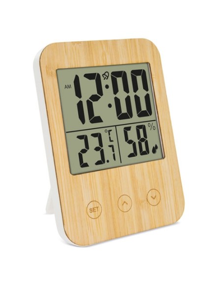 TERMOMETRO HIGROMETRO DE BAMBU "BIRMANIA"