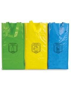 BOLSA TRIPLE ECO NON WOVEN LAMINADA "RECICLA"