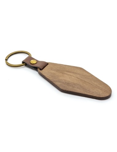 LLAVERO DE MADERA ROMBO"SAMOA"