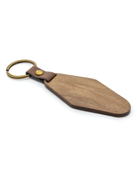 LLAVERO DE MADERA ROMBO"SAMOA"