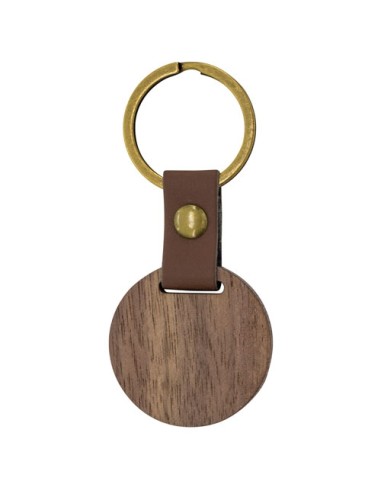 LLAVERO DE MADERA REDONDO"SAMOA"