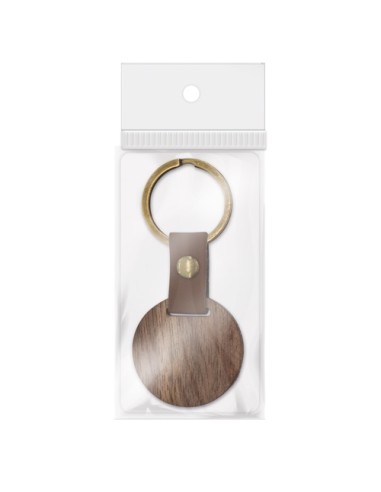 LLAVERO DE MADERA REDONDO"SAMOA"