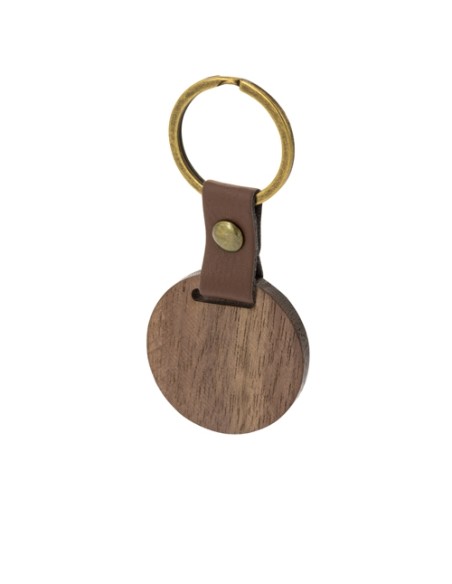 LLAVERO DE MADERA REDONDO"SAMOA"