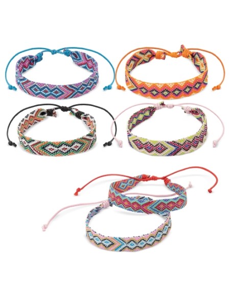 PULSERAS "HIPPY" (PACK DE 6)