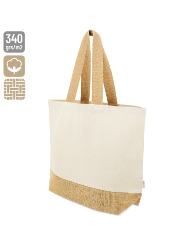 BOLSA DE ALGODÓN Y YUTE "MISHA"