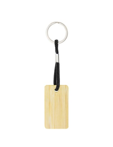 LLAVERO DE BAMBÚ RECTANGULAR "YIBIN"