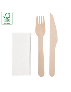 SET DE CUBIERTOS MADERA 3 PCS "TAPA"