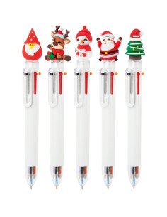 SET NAVIDEÑO BOLIGRAFOS MULTICOLOR "YUKI" 2