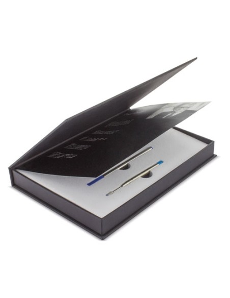 ESTUCHE BOLIGRAFO+ROLLER DOBLE RECAMBIO GENOVA PIERRE CARDIN