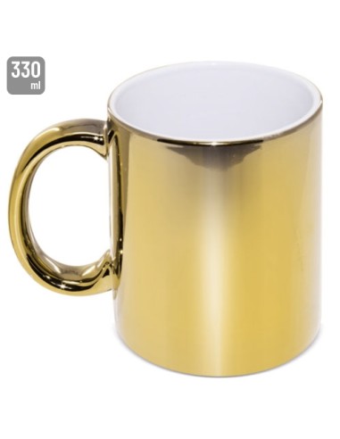 MUG CERAMICA METALIZADA MULTICOLOR "SYBAL"