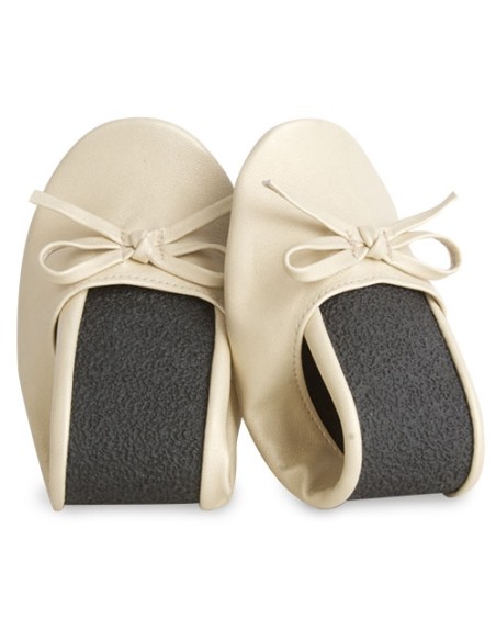 ZAPATILLA PLEGABLE ORO (12 PARES) "BALLET"