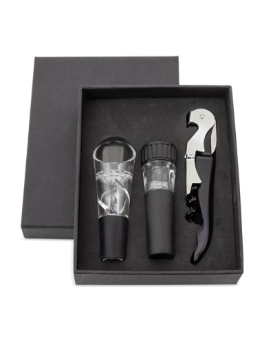 SET DE VINO 3 PCS "MERLOT"