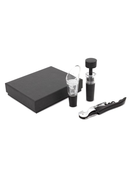 SET DE VINO 3 PCS "MERLOT"