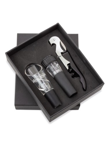 SET DE VINO 3 PCS "MERLOT"