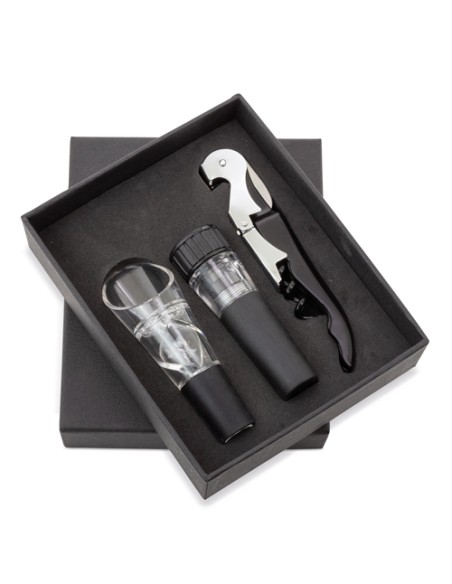 SET DE VINO 3 PCS "MERLOT"