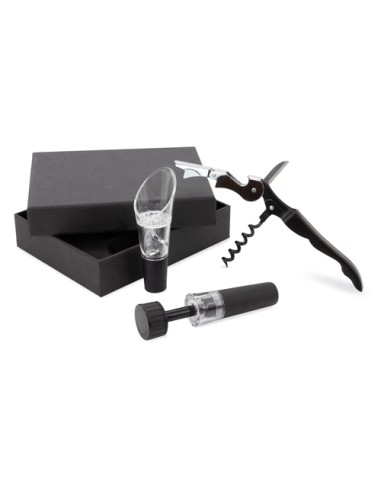 SET DE VINO 3 PCS "MERLOT"