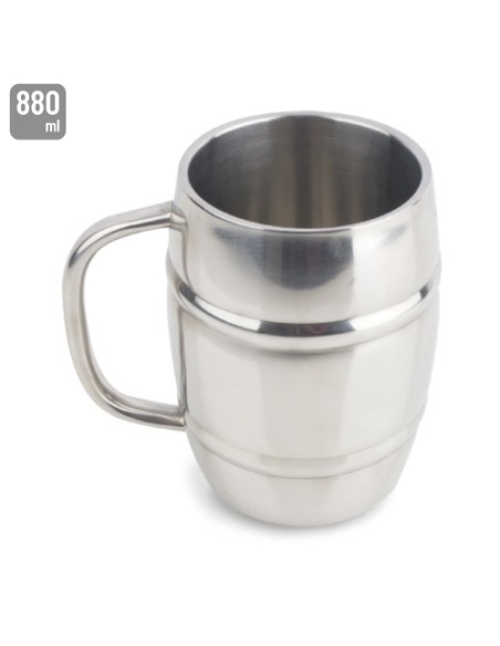 JARRA ACERO INOXIDABLE DOBLE CAPA 880ML "OSBY"