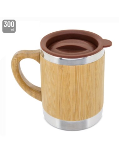 VASO BAMBU/ACERO INOXIDABLE "BRUNEI"