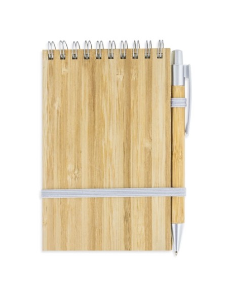 BLOC BAMBU CON BOLIGRAFO NATURE