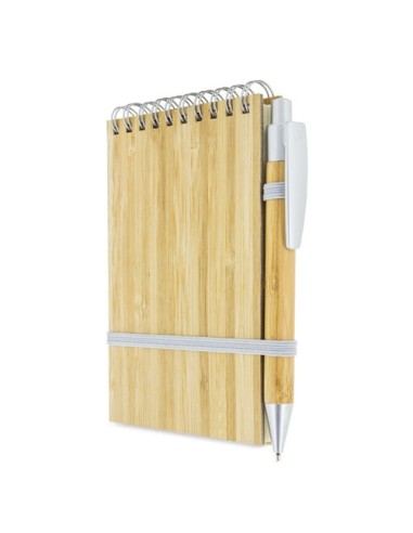 BLOC BAMBU CON BOLIGRAFO NATURE
