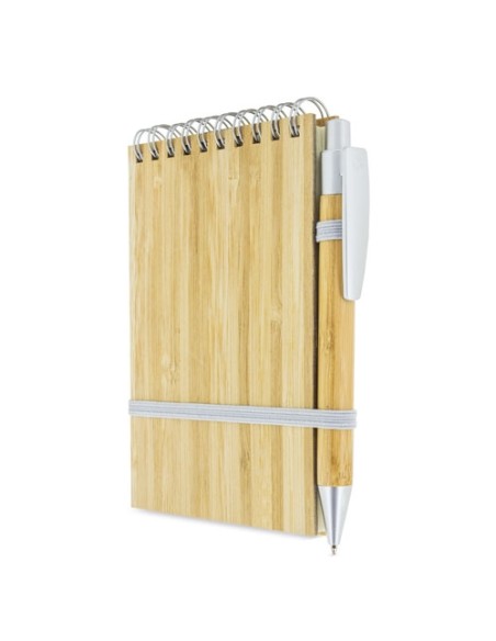 BLOC BAMBU CON BOLIGRAFO NATURE