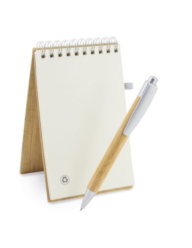 BLOC BAMBU CON BOLIGRAFO NATURE