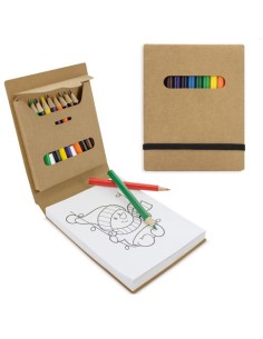 LIBRETA DE COLOREAR CON CAJITA12 COLORES "PINTUR"