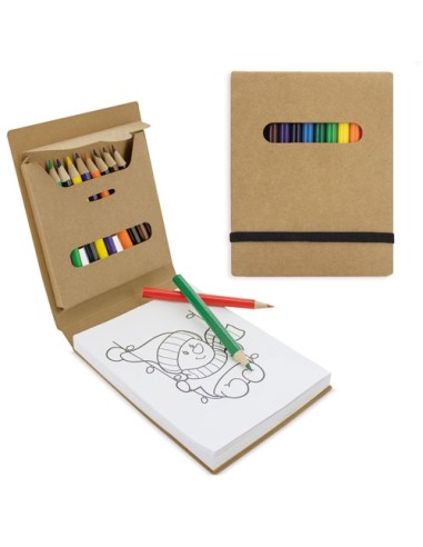 LIBRETA DE COLOREAR CON CAJITA12 COLORES "PINTUR"