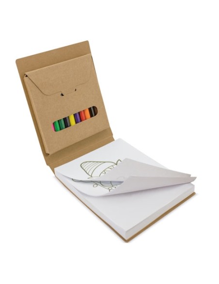 LIBRETA DE COLOREAR CON CAJITA12 COLORES "PINTUR"