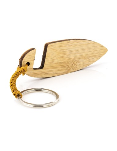 LLAVERO SUJETA MOVIL BAMBU SURF