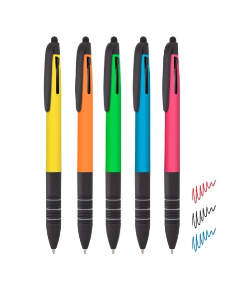 SET DE BOLÍGRAFOS PUNTERO 3 TINTAS "IMPACT"