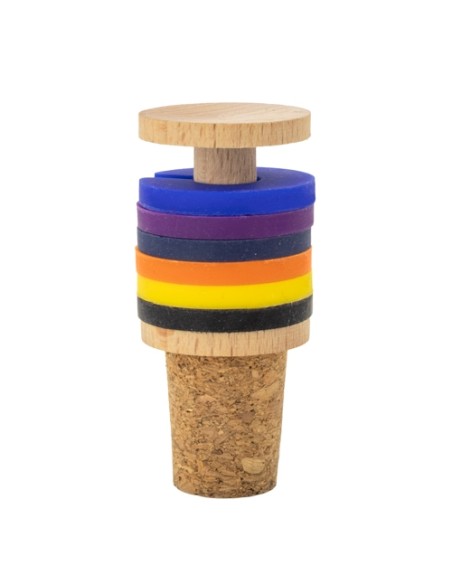 TAPÓN CORCHO Y MADERA CON ANILLAS IDENTIFICADORAS PARA COPAS "TRIANA"