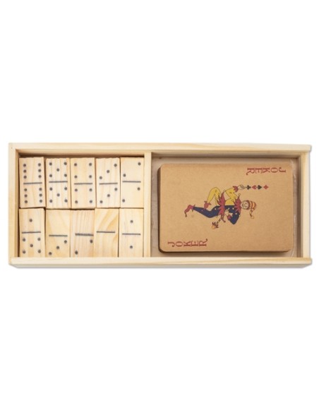 SET ECO DE DOMINÓ Y CARTAS "RECREO"