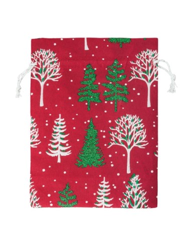 BOLSA REGALO NAVIDEÑA 13,5*18 CM "SNOWY"