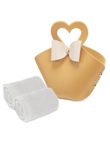 SET 5 BOLSITOS CON TOALLA "COQUETTE"