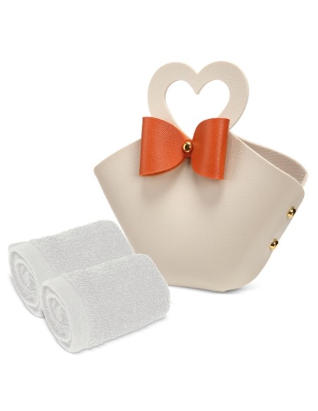 SET 5 BOLSITOS CON TOALLA "COQUETTE"