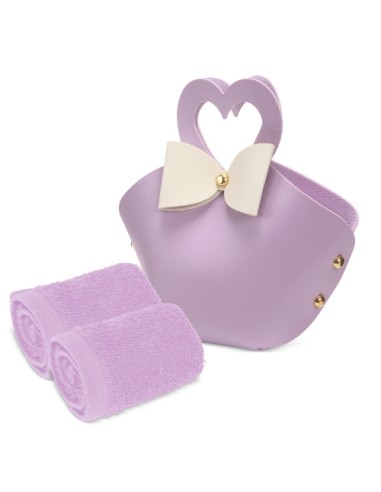 SET 5 BOLSITOS CON TOALLA "COQUETTE"
