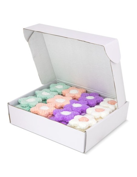 SET 12 TOALLAS FLORALES "PRIMAVERA"
