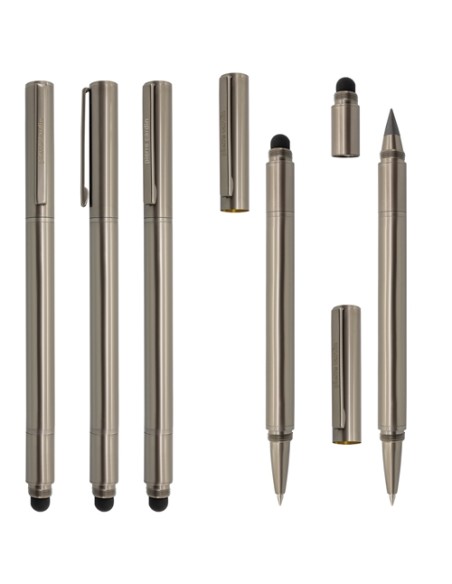 BOLÍGRAFO ROLLER + LÁPIZ ETERNO Y TOUCH PIERRE CARDIN "LANDES"