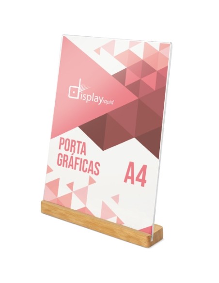 PORTAGRAFICAS A4 BASE MADERA "IZOR"