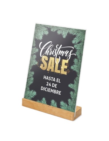 PORTAGRAFICAS A5 BASE MADERA "IZOR"