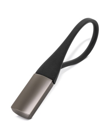 LLAVERO METAL/SILICONA “TITANIO”