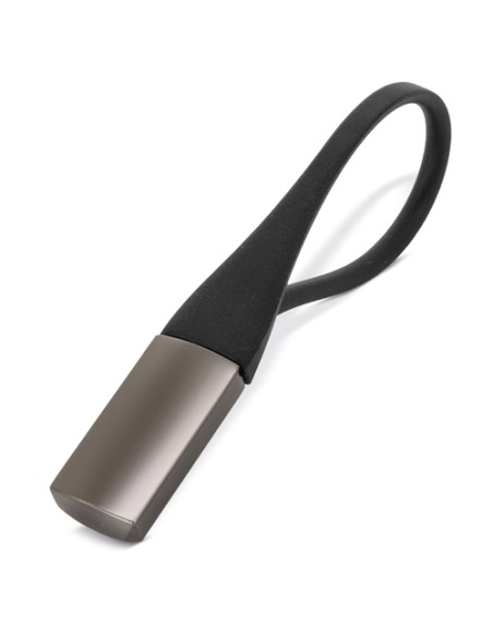 LLAVERO METAL/SILICONA “TITANIO”