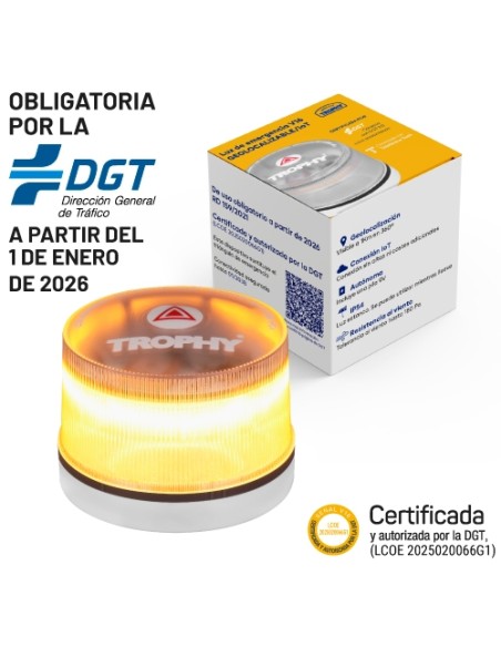 LUZ DE EMERGENCIA HOMOLOGADA V16 GEOLOCALIZADA