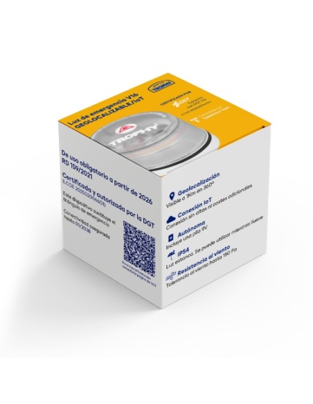 LUZ DE EMERGENCIA HOMOLOGADA V16 GEOLOCALIZADA
